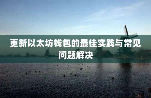 更新以太坊钱包的最佳实践与常见问题解决