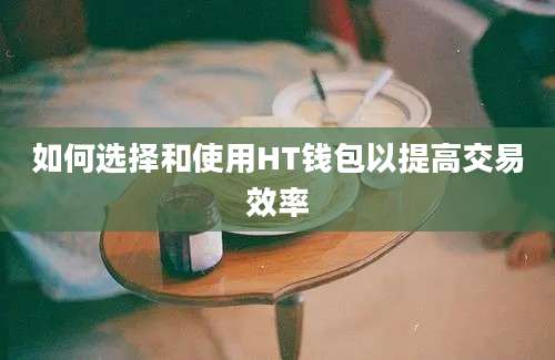 如何选择和使用HT钱包以提高交易效率