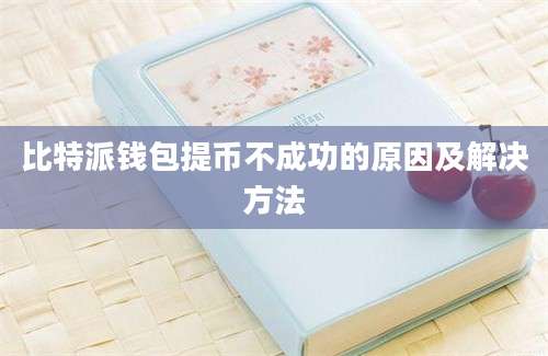 比特派钱包提币不成功的原因及解决方法