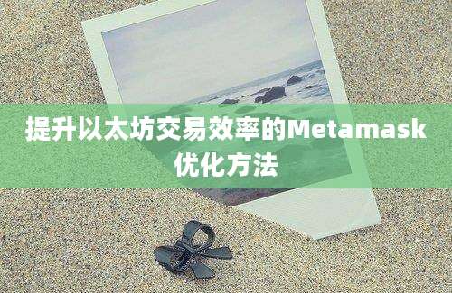 提升以太坊交易效率的Metamask优化方法