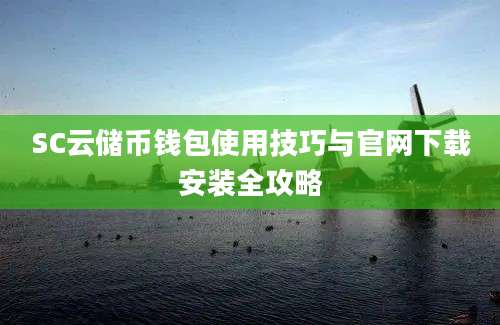 SC云储币钱包使用技巧与官网下载安装全攻略