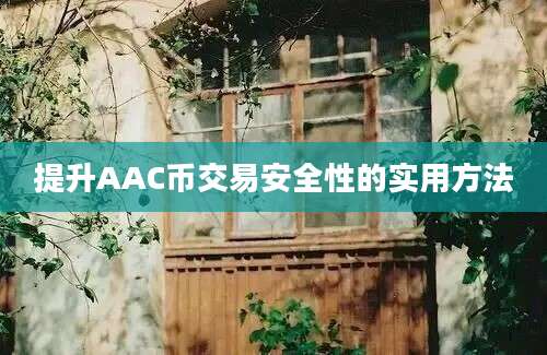 提升AAC币交易安全性的实用方法