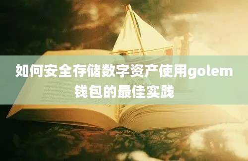 如何安全存储数字资产使用golem钱包的最佳实践