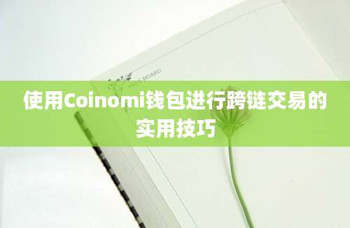 使用Coinomi钱包进行跨链交易的实用技巧